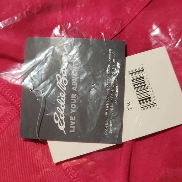 ❤NWT EDDIE BAUER SHORTS - SKYLINE TRAIL ACTIVE SHORTS - ZIPPER POCKET - HOT PINK - Picture 5 of 7